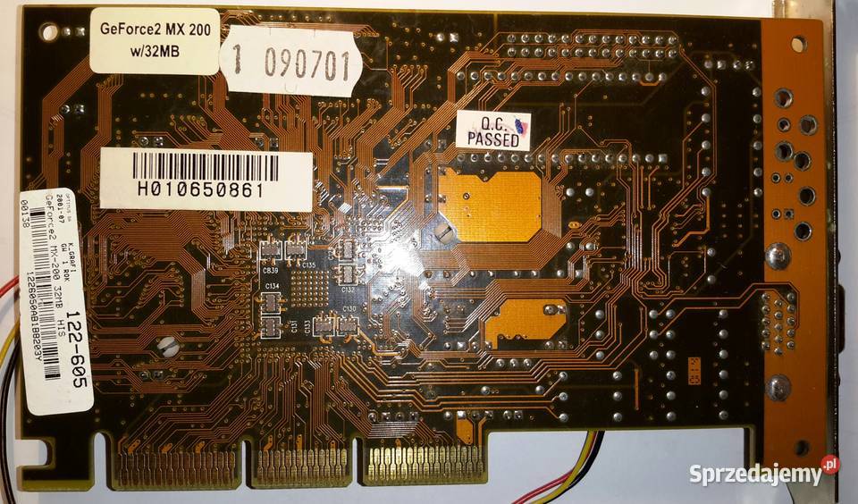 Karta graficzna AGP GeForce2 MX200 w32MB