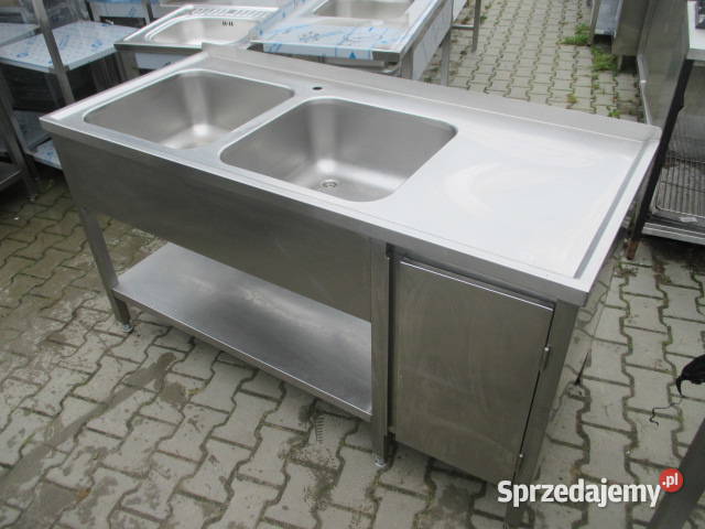 Zlew Gastronomiczny Z Półką I Szafką Zamykaną
