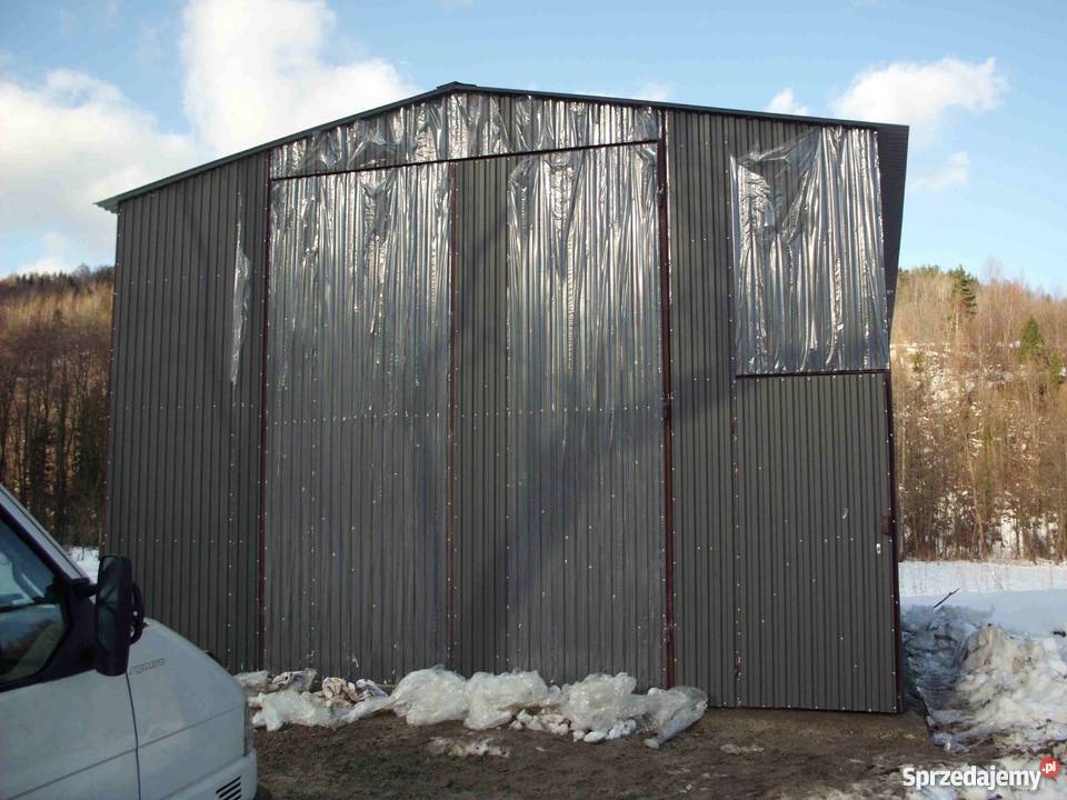 Garaż Blaszany 6x10 Bramy 45 m Profil zamknięty Krosno