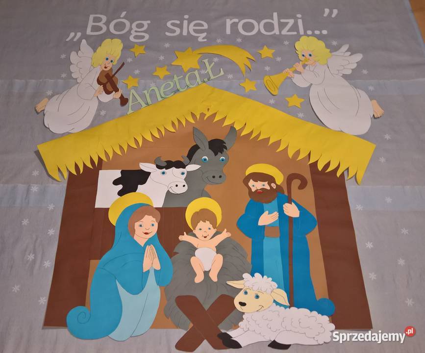 Dekoracje na jasełka z brystolu Ryki