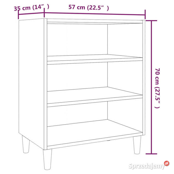 Szafka brązowy dąb 57x35x70 materiał sprzedam