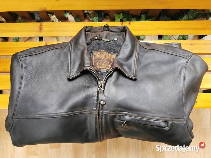 REDSKINS Oryginalna kurtka skórzana na podpince Łódź