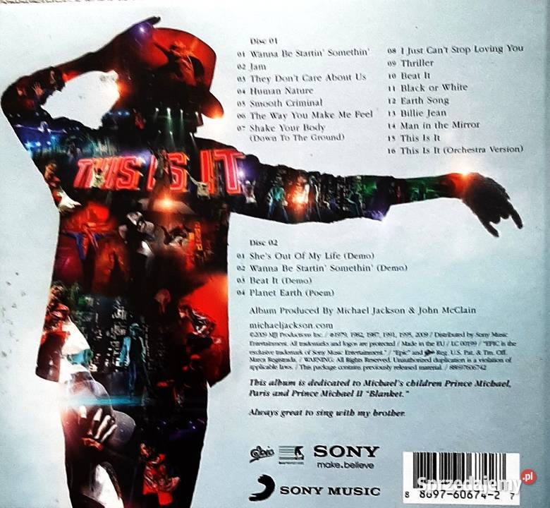 Podwójny Znakomity Album 2X CD Michael Jackson Dąbrowa Górnicza