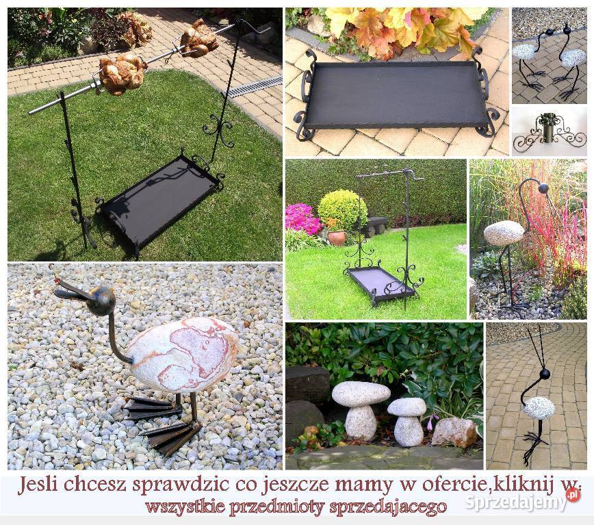 Rożen ruszt rożno grill na kurczaki kuty ozdoba Czechowice-Dziedzice