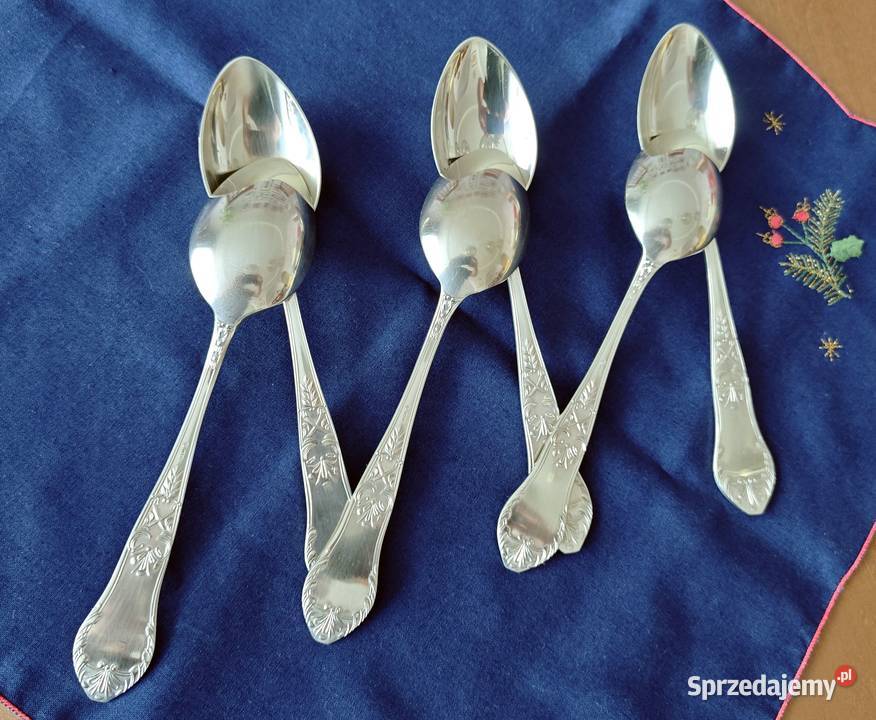 Platerowane łyżki obiadowe Hefra 6 sztuk Szczecin sprzedam