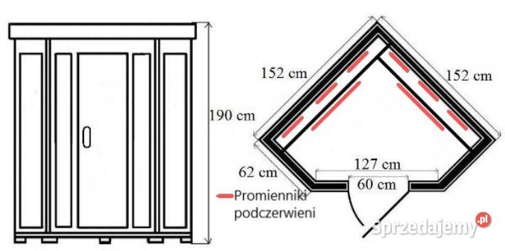 Sauna Infrared Toronto promienniki ceramiczne 4 śląskie Ruda Śląska
