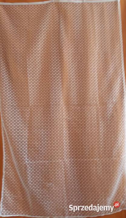 Firanka biała w kostkę pełną i otwartą wymiary biały Wystrój okien Wyposażenie wnętrz łódzkie