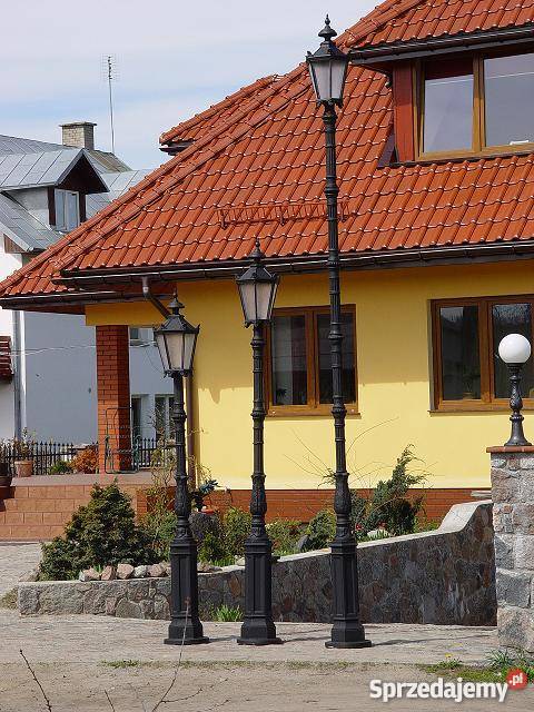LAMPA ŻELIWNA ULICZNA LATARNIA TARAS OŚWIETLENIE Gołdap