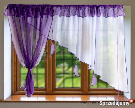 Firanki gotowe nowe inny kolor Wystrój okien wielkopolskie Poznań