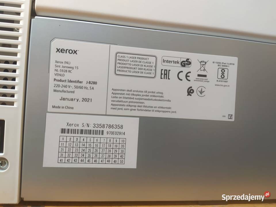 Drukarka Xerox Versalink C400 mały przebieg z