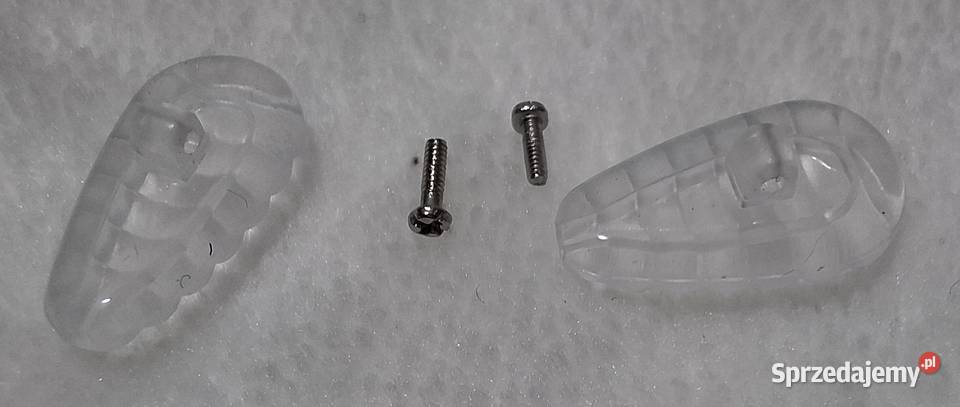 Noski do okularów poduszki miękkie 14x7mm śrubki śląskie Czeladź