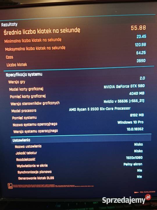 Amd ryzen 5 2600 Gtx 980 monitor 144 hz Liczba rdzeni procesora 6 Kalisz