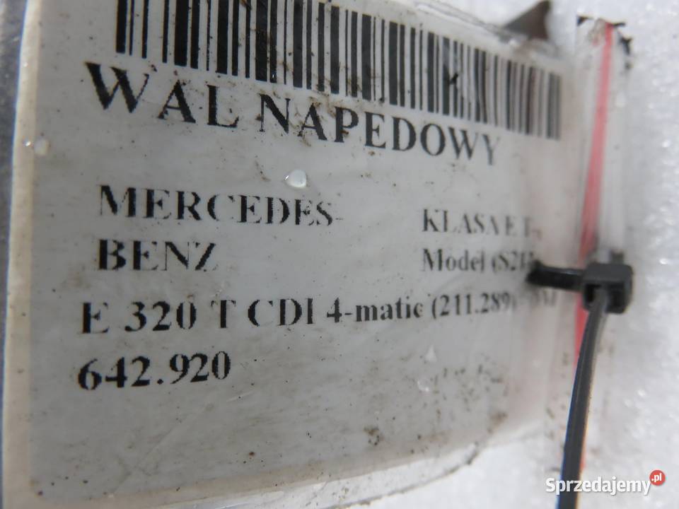 WAŁ NAPĘDOWY MERCEDES 211 4matic