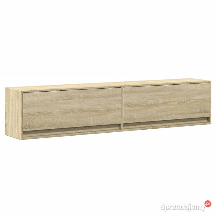Ścienna szafka pod TV z LED dąb sonoma 180x31x38 Warszawa sprzedam
