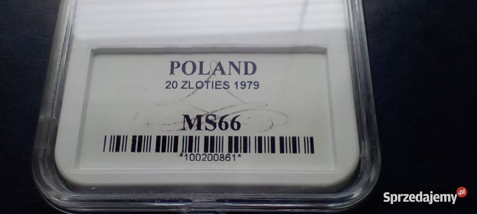 Stare monety 20 złotych 1979 Dziecka grading Lesko
