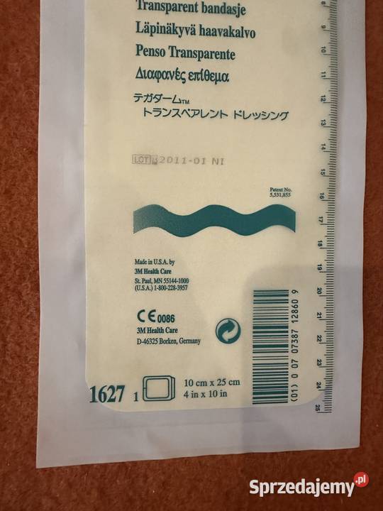 Tegaderm foliowy rozmiar 10cmx25 6sztuk Pozostałe Zabrze