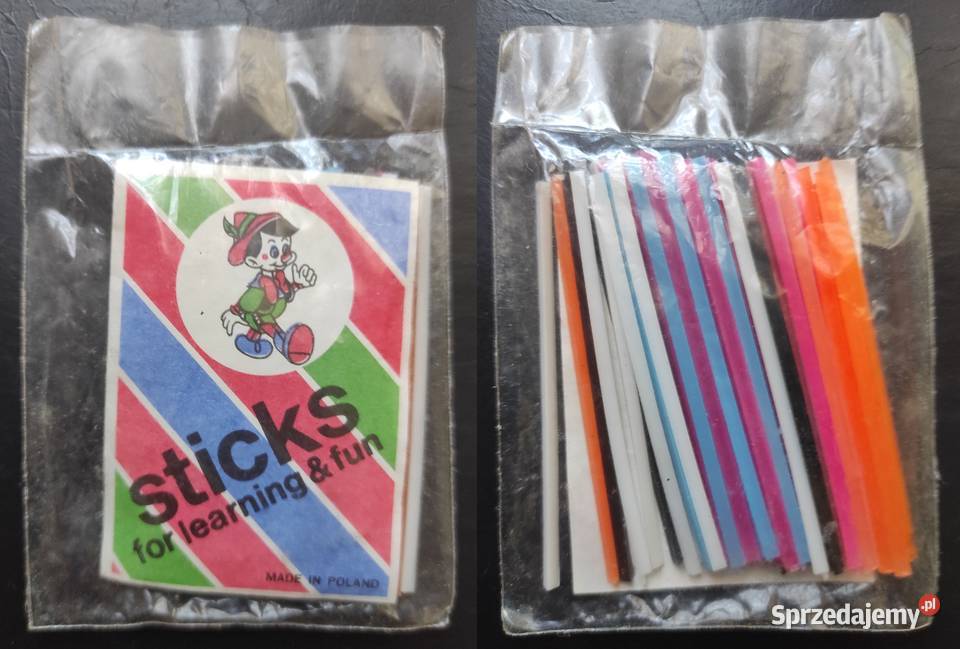 Stare patyczki do nauki liczenia vintage old Warszawa sprzedam