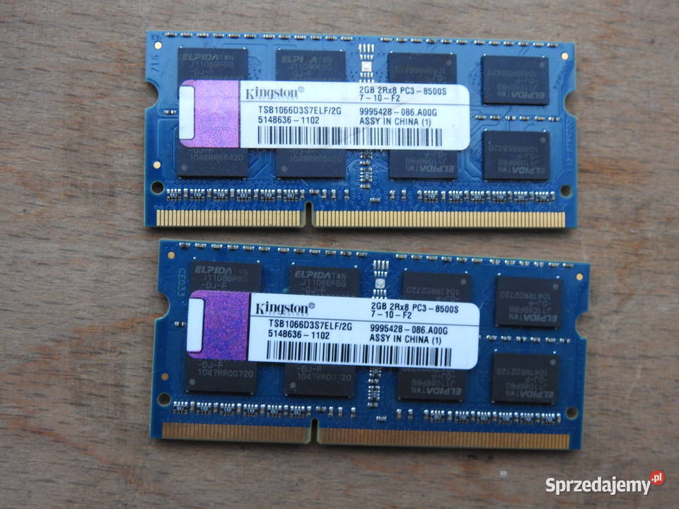 Kingston Pamięć ram do laptopa 4GB 2 x 2 GB Warszawa