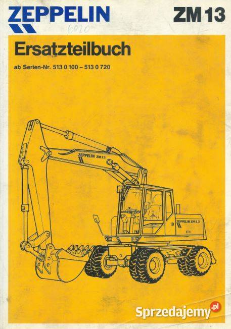Zeppelin ZM13 katalog części zamiennych motoryzacja, transport Kielce