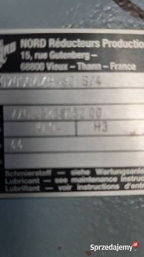 Motoreduktor 0 55 kW 44 obr Produkcja Leszno sprzedam