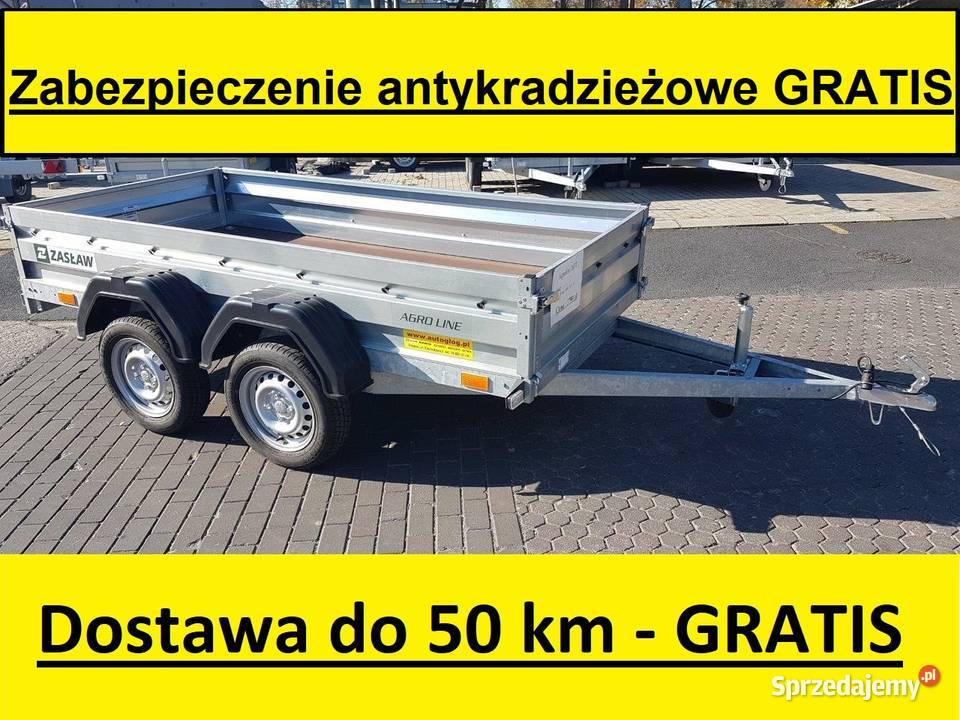 Zasłąw 265T mega mocna przyczepa Do samochodów osobowych Głogów