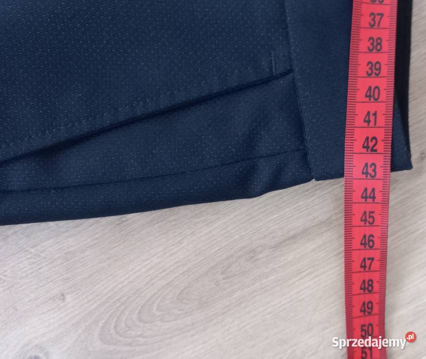Męskie spodnie garniturowe eleganckie granatowe Moda i Styl wielkopolskie Koło