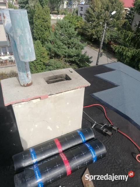 Papa termozgrzewalna krycie papą naprawa dachów Czeladź