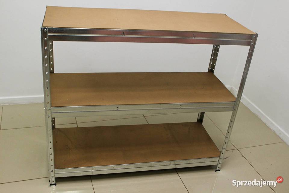 Regał metalowy magazynowy 121x104x46 3 półki Tychy