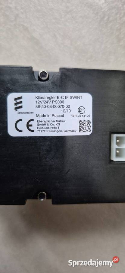 Klimaregler Eberspacher zegar regulator Ogrzewanie postojowe Poznań sprzedam