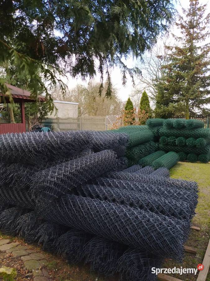 Siatka ocynkpcv 231mm 15m 14 mb I Słupki 2m 31 Siatki i panele Częstochowa sprzedam