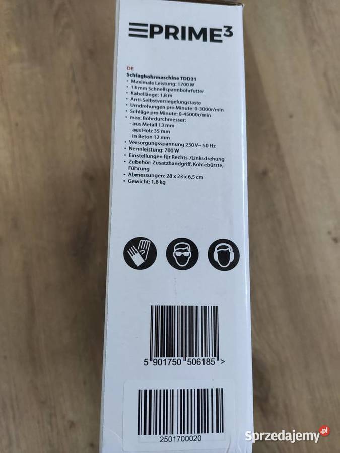 Wiertarka udarowa tdd31 prime3 1700 w Ulanów