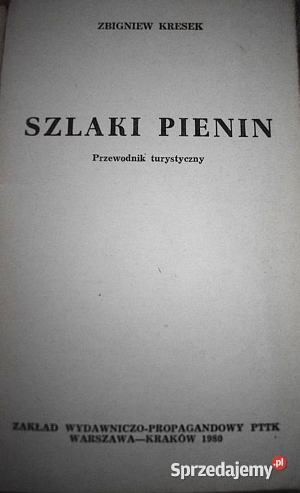 Szlaki Pienin Przewodnik turystyczny PTTK 1980 Chełmno