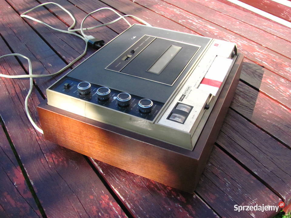 Magnetofon kasetowy Hitachi vintage made in łódzkie Łódź sprzedam