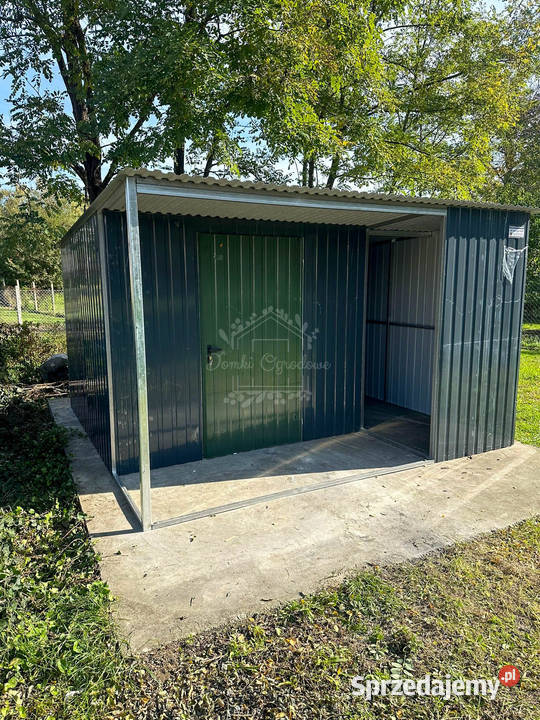 Schowek Domek ogrodowy 25x4m wiata 15m antracyt Domki narzędziowe
