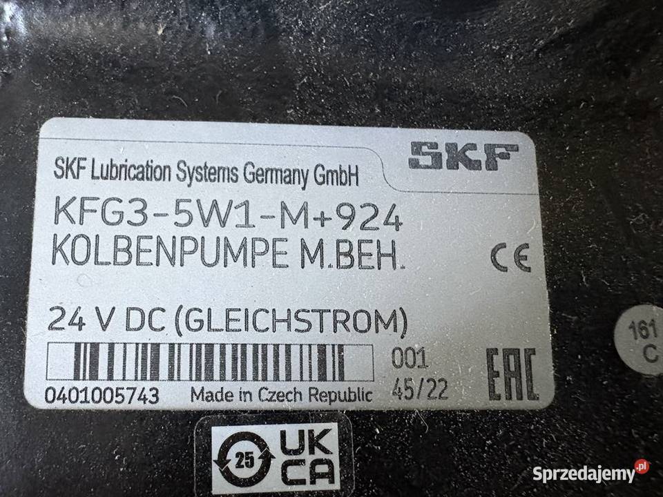 SKF KFG35W1M924 Lubrication Pump mazowieckie sprzedam