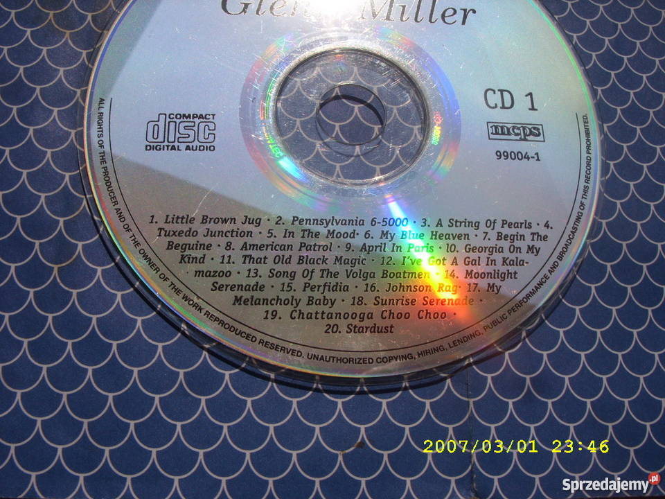 Jazz CD GLENN MILLERTHE VERY BEST CD 1 bez Płyty i kasety Wołów