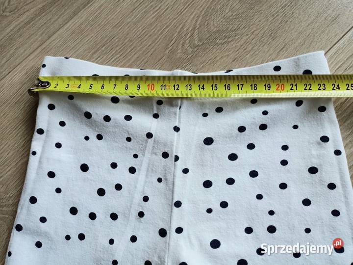 Legginsy rybaczki dziewczęce białe w granatowe Płock