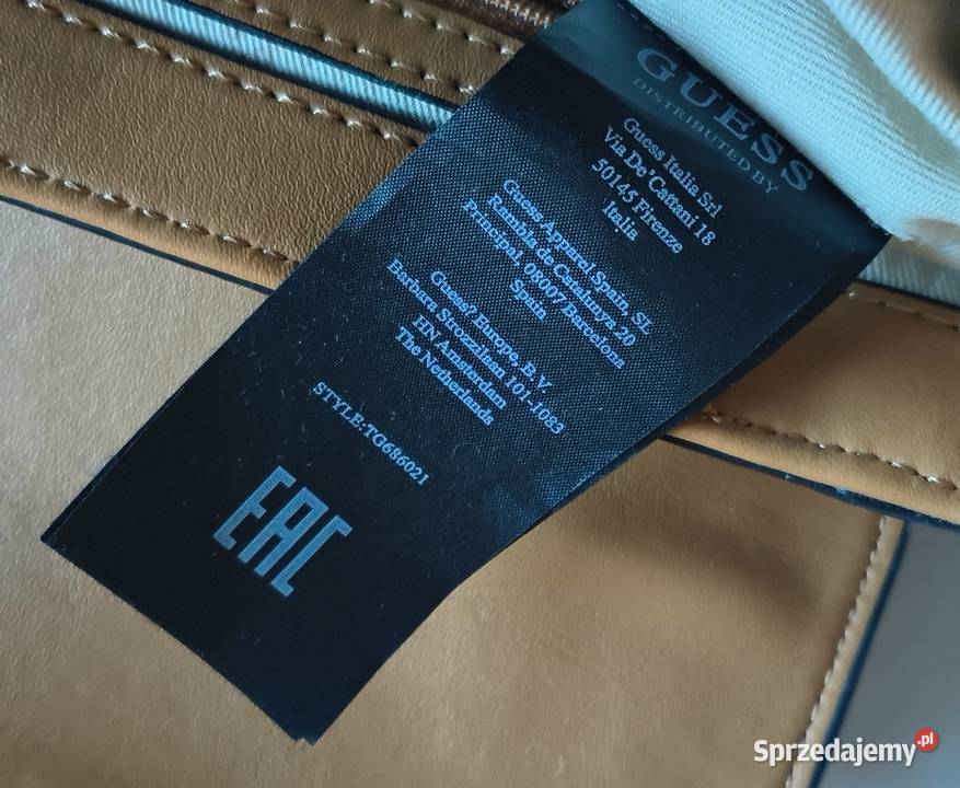 Guess karmelowa torebka małopolskie Myślenice sprzedam