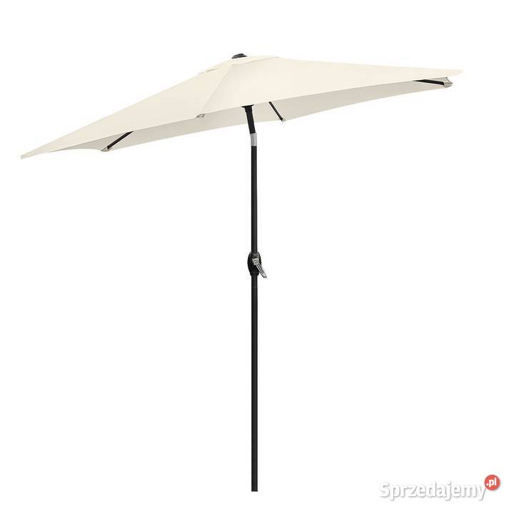 Składany parasol ogrodowy balkonowy regulowany beżowy Poznań