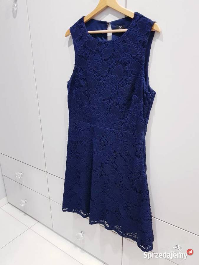 Damska koronkowa letnia sukienka niebieski Dąbrowa Górnicza