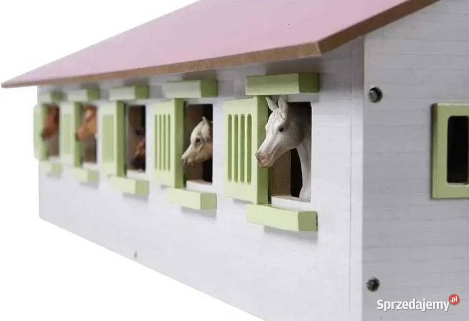 Drewniana Stajnia 9 Boksów DUŻA koni Schleich Warszawa