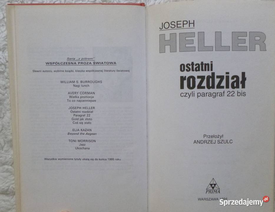 Ostatni rozdział czyli paragraf 22 bis Joseph Warszawa sprzedam