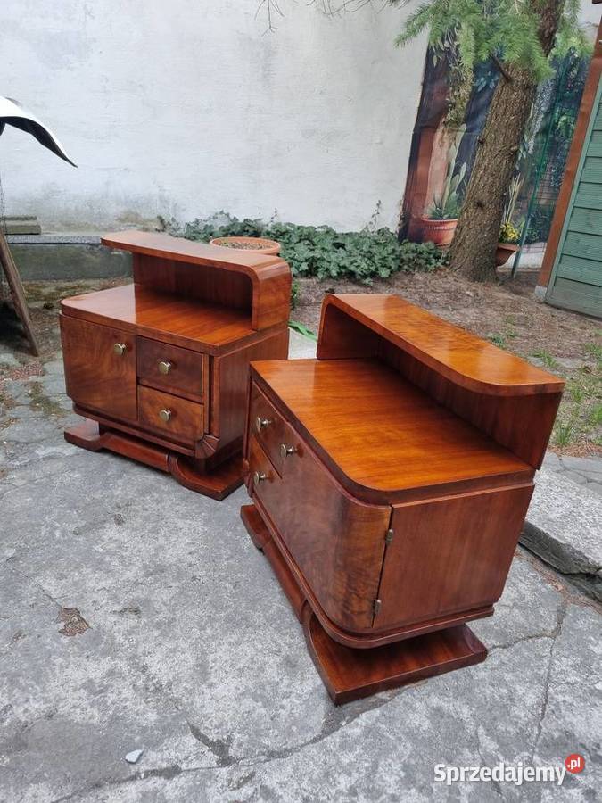 Piękne szafki Art Deco antyk vintage Sękocin Nowy