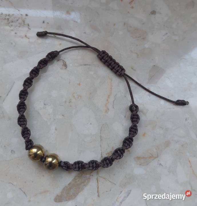 Bransoletka pleciona z hematytem Oleśnica sprzedam