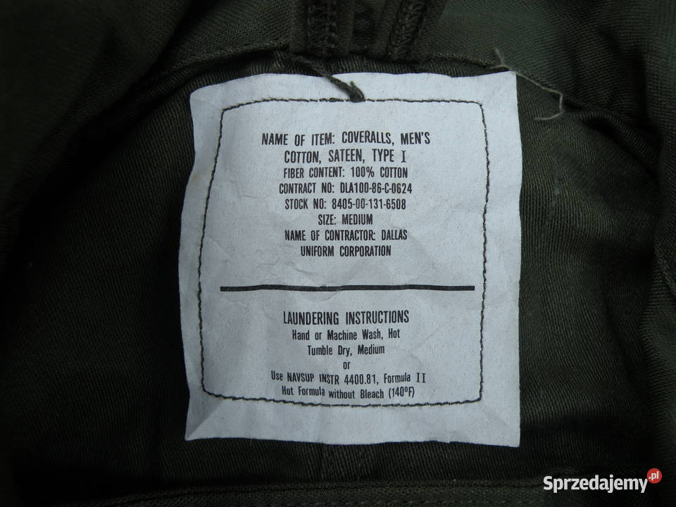 Kombinezon mechanika us army medium 86r Wrocław