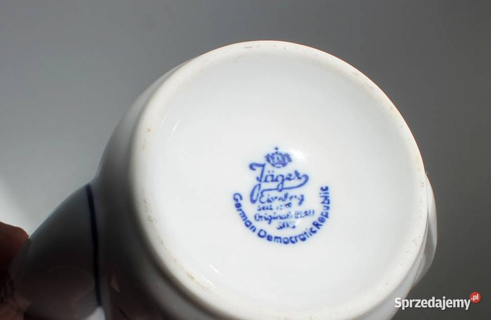 BIAŁA PORCELANA DZBANEK WZÓR SŁOMKOWYJAGER śląskie Gliwice