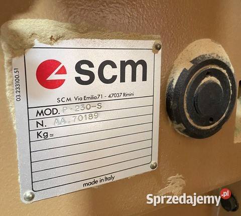 SCM P230S strugarka 4stronna Nowy Targ