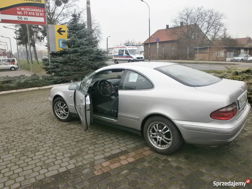 Mercedes Benz CLK 200 sliczny srebrny w ciaglej opolskie Brzeg