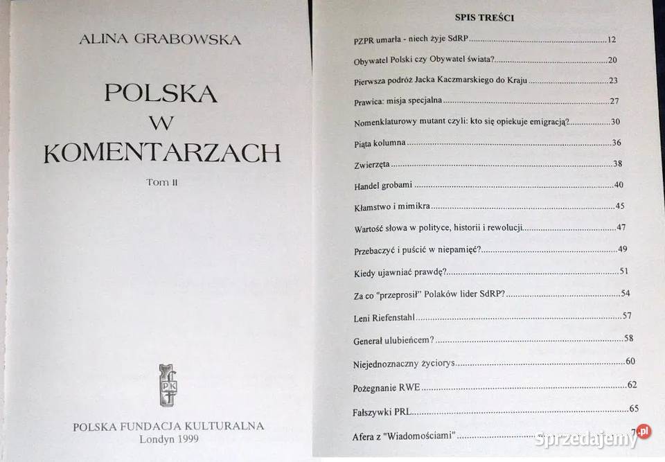 Polska w komentarzach Tom 12 Alina Grabowska Pozostałe Chełm