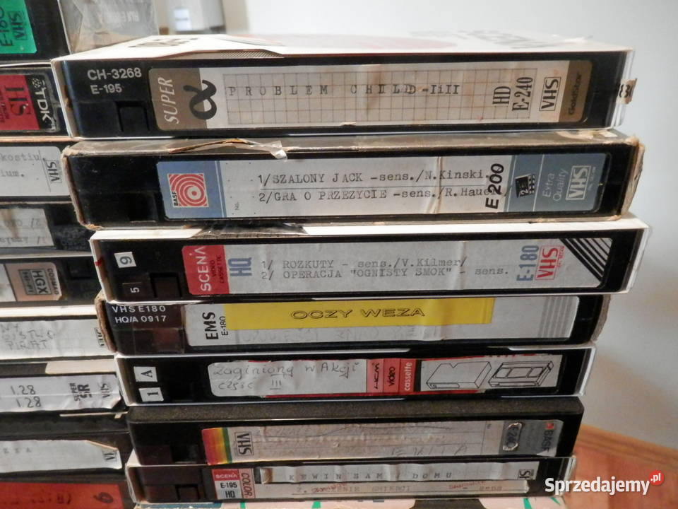20 kaset VHS bazarówek Chojnice